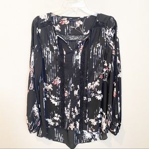 WHBM Floral Boho Blouse
